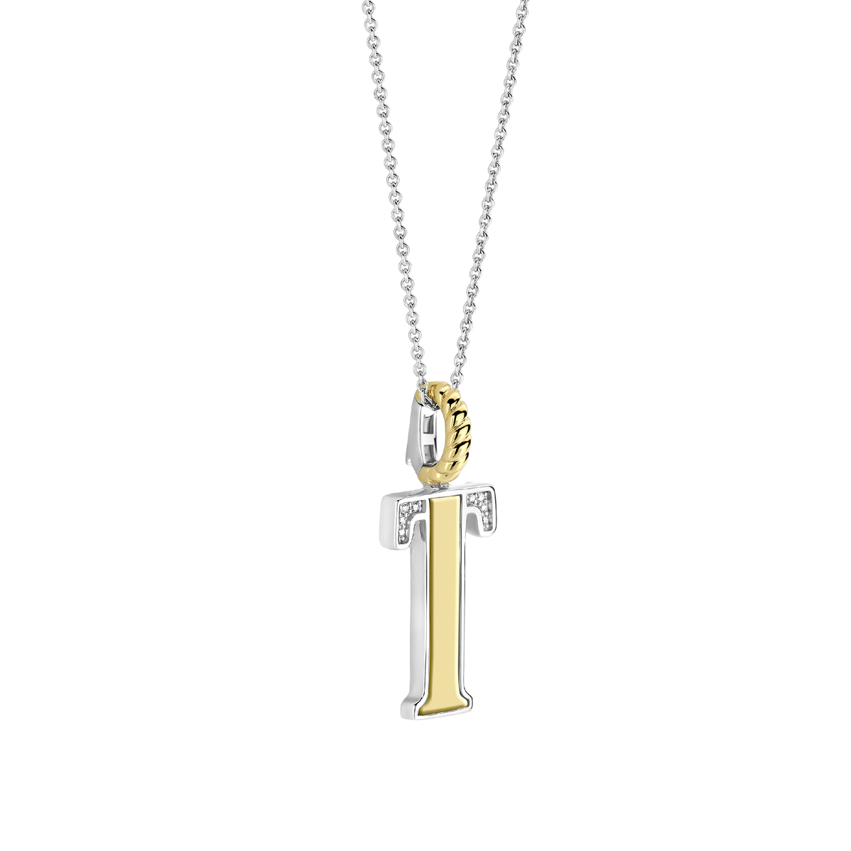 Ti Sento Milano Pendentif lettre T Lettres et chiffres 6840ZY_T