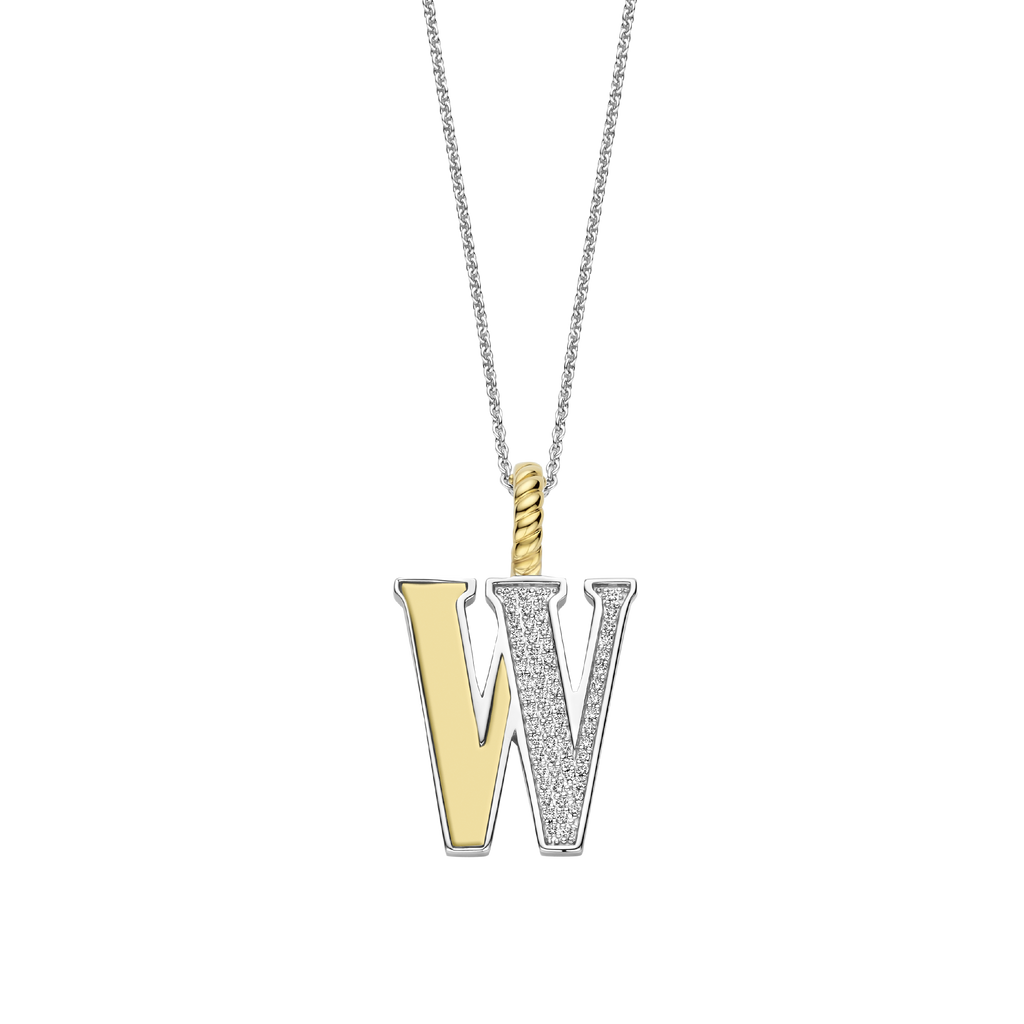 Ti Sento Milano Pendentif lettre W Lettres et chiffres 6840ZY_W
