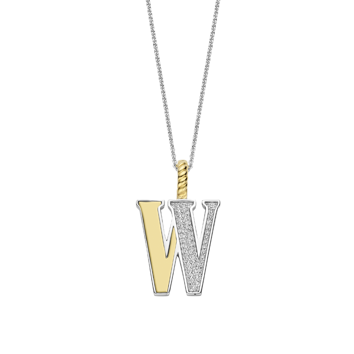 Ti Sento Milano Pendentif lettre W Lettres et chiffres 6840ZY_W