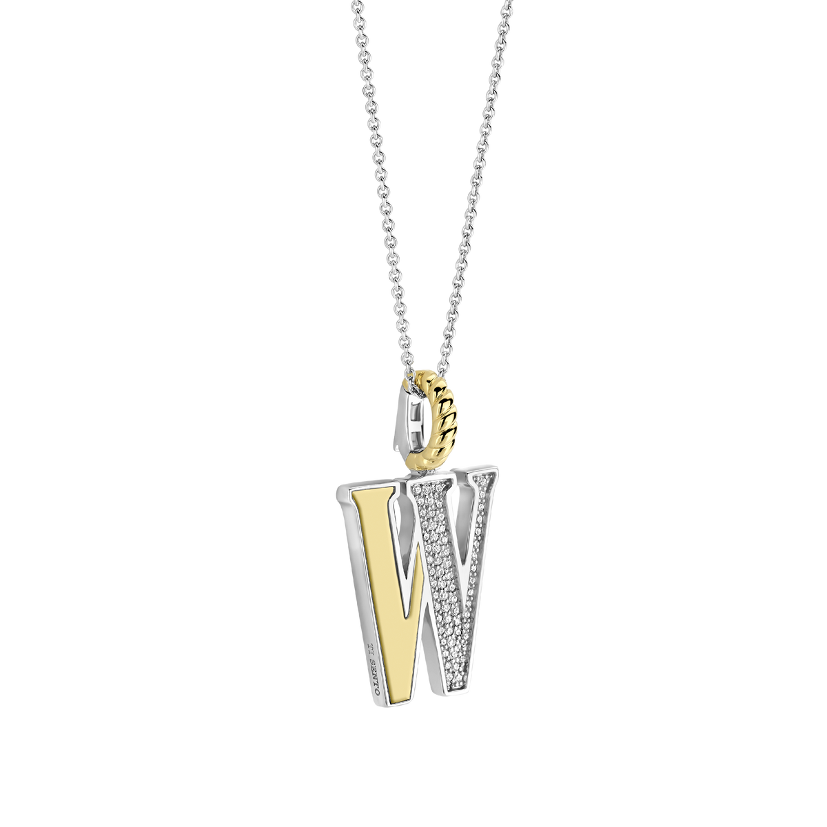 Ti Sento Milano Pendentif lettre W Lettres et chiffres 6840ZY_W