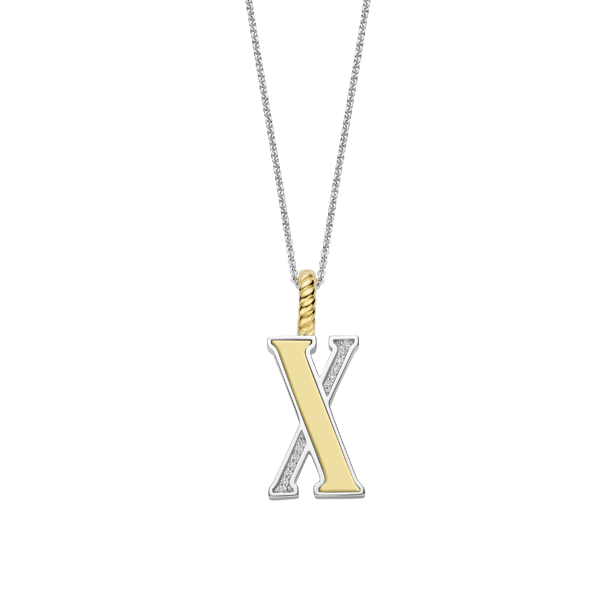 Ti Sento Milano Pendentif lettre X Lettres et chiffres 6840ZY_X