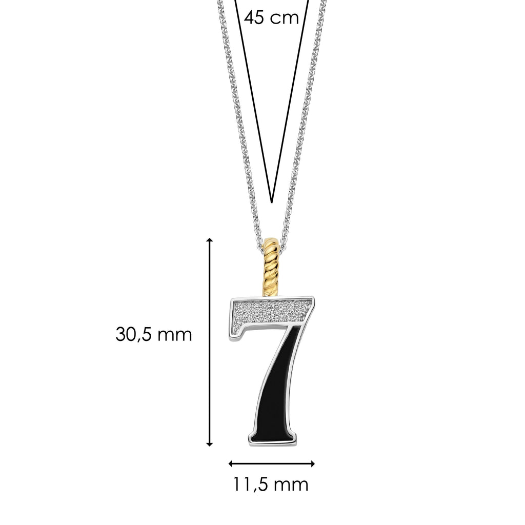 Ti Sento Milano Pendentif Lettres et chiffres 6841BL_7