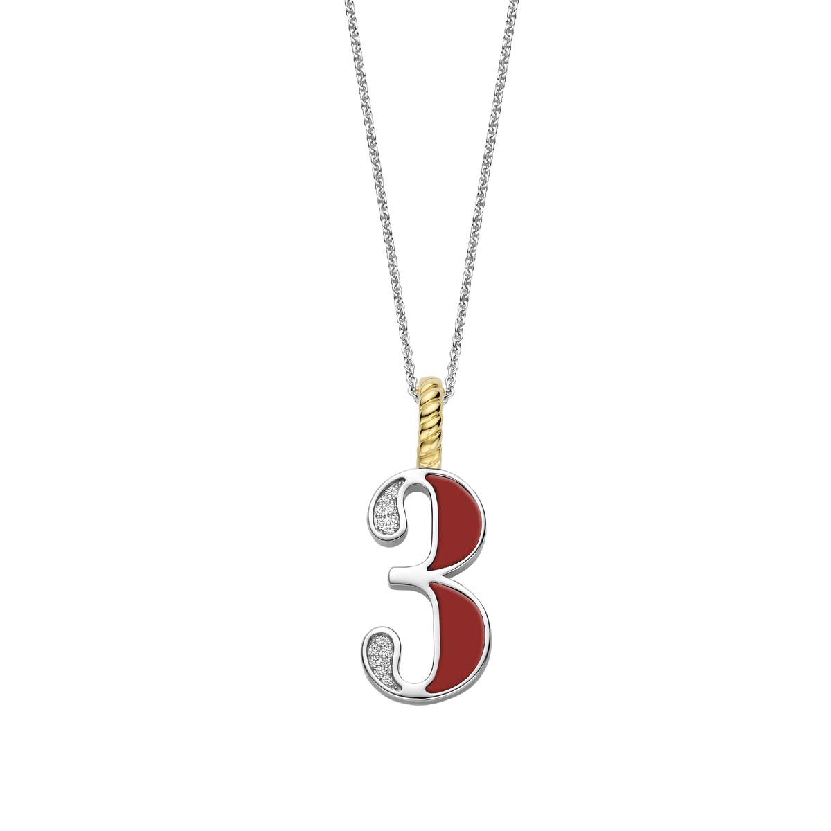 Ti Sento Milano Pendentif Lettres et chiffres 6841CR_3
