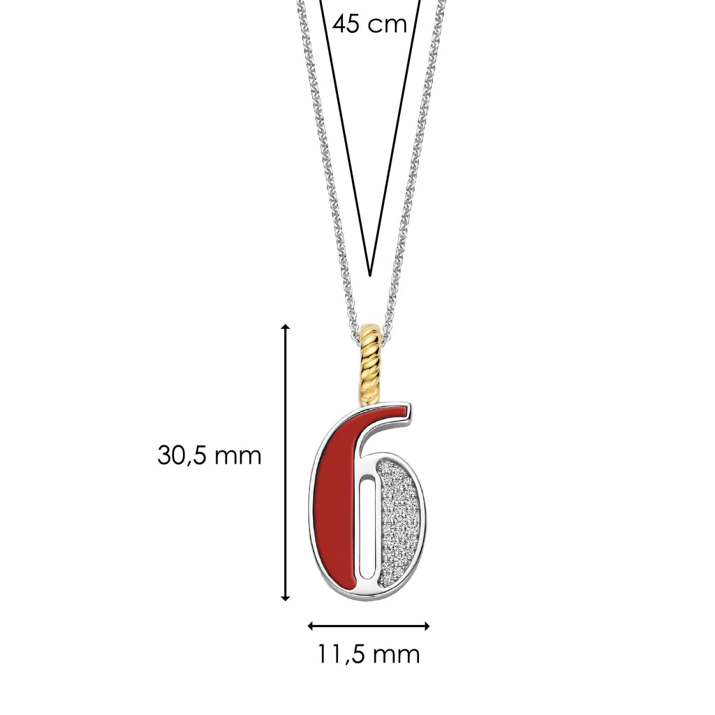 Ti Sento Milano Pendentif Lettres et chiffres 6841CR_6
