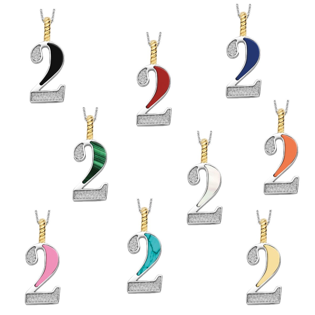 Ti Sento Milano Pendentif Lettres et chiffres 6841PI_2