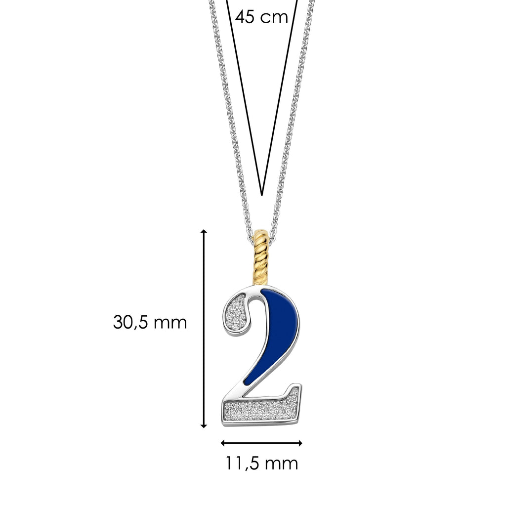 Ti Sento Milano Pendentif Lettres et chiffres 6841LB_2