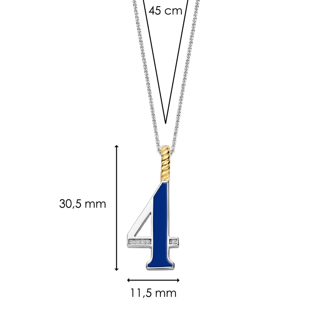 Ti Sento Milano Pendentif Lettres et chiffres 6841LB_4