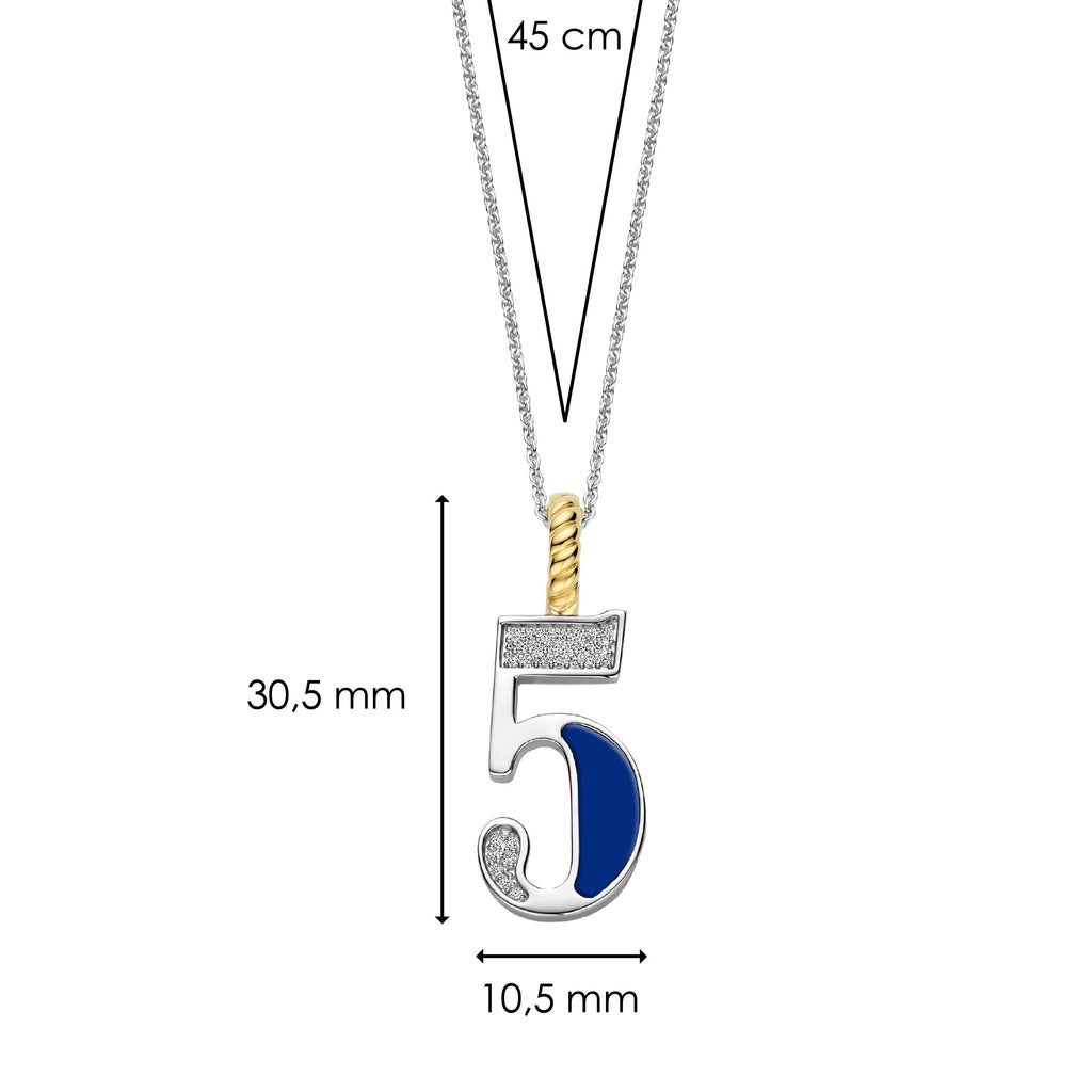 Ti Sento Milano Pendentif Lettres et chiffres 6841LB_5