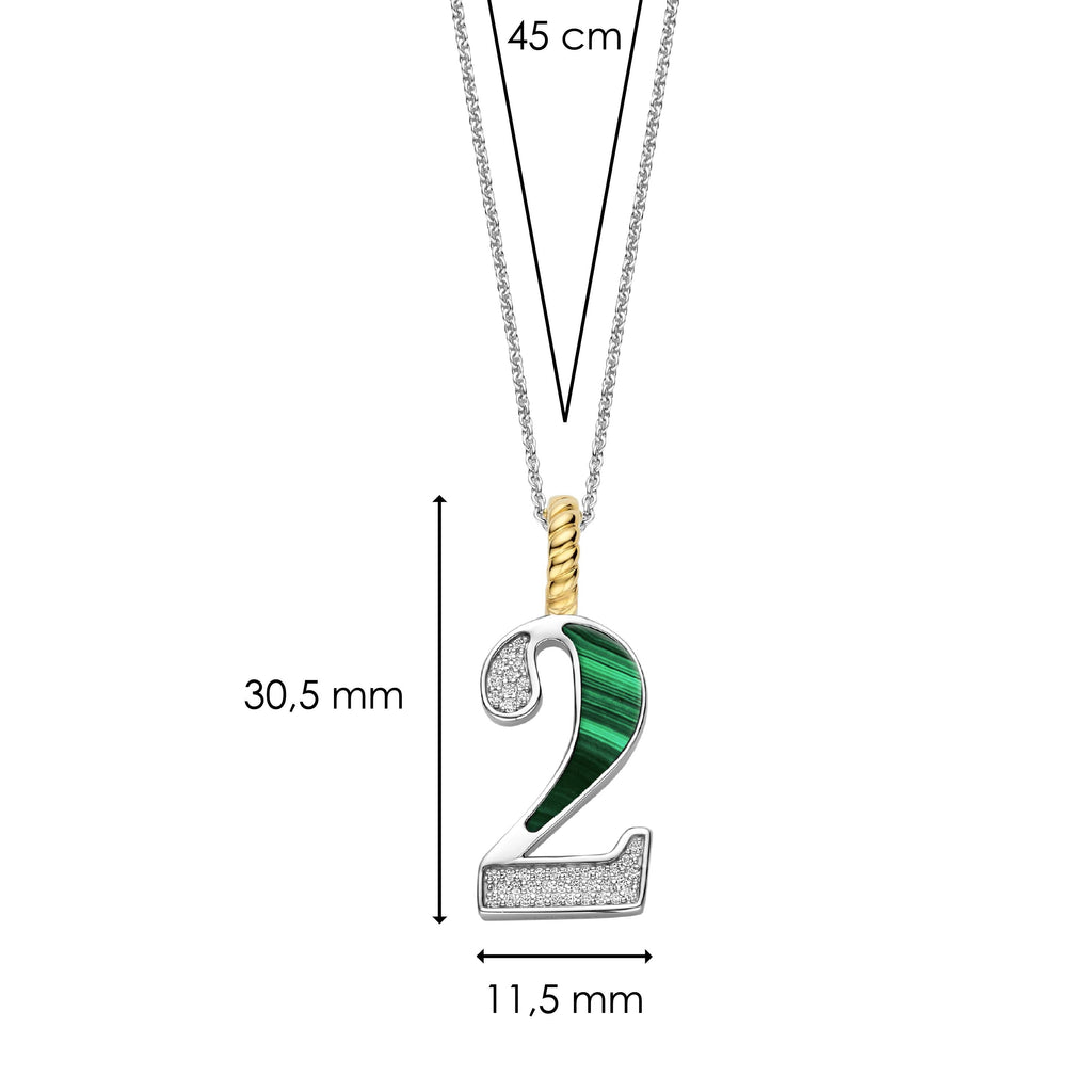 Ti Sento Milano Pendentif Lettres et chiffres 6841MA_2