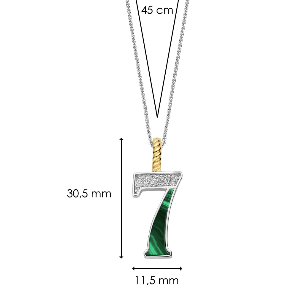 Ti Sento Milano Pendentif Lettres et chiffres 6841MA_7