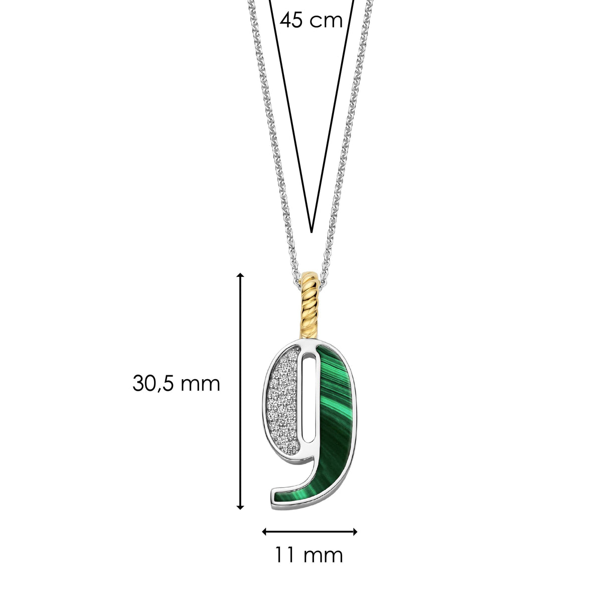 Ti Sento Milano Pendentif Lettres et chiffres 6841MA_9
