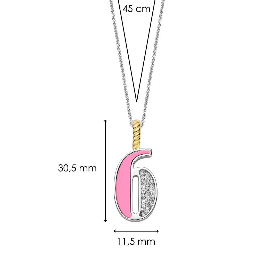 Ti Sento Milano Pendentif Lettres et chiffres 6841PI_6
