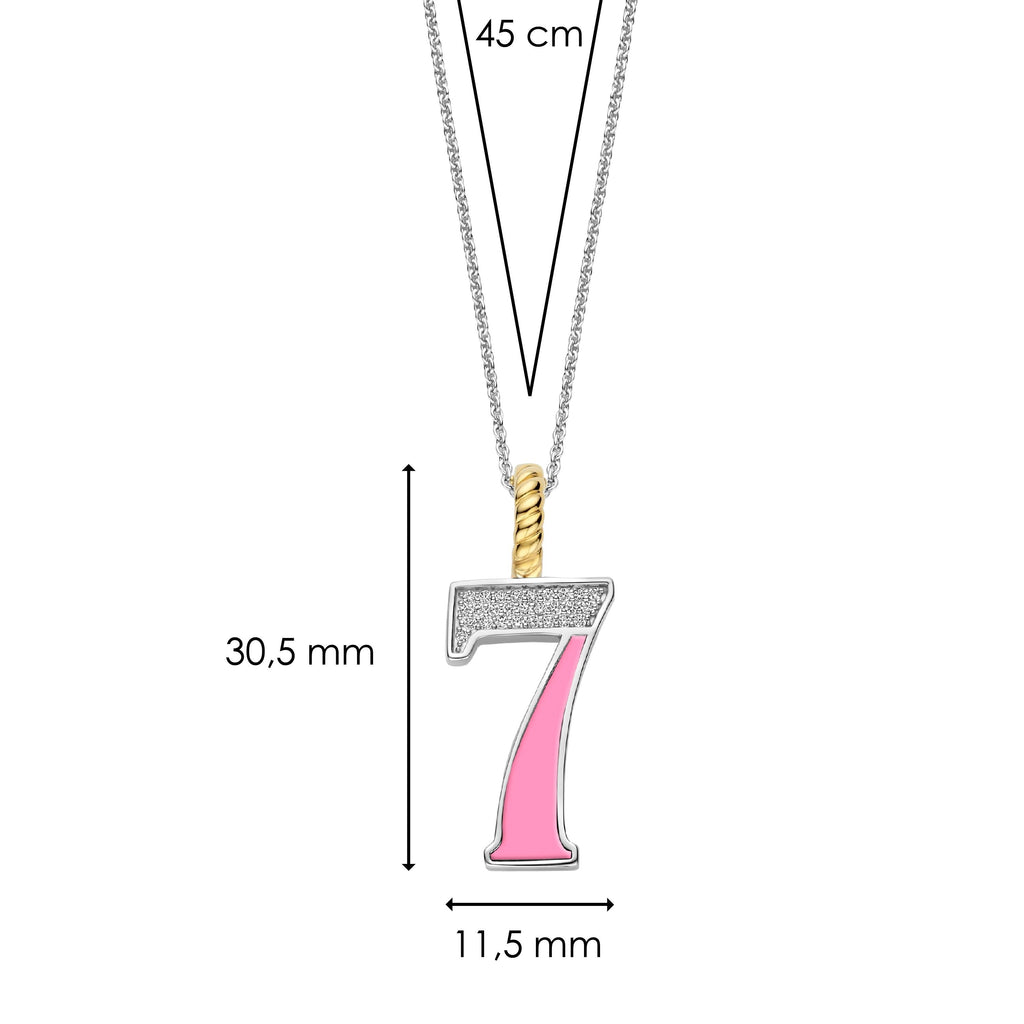 Ti Sento Milano Pendentif Lettres et chiffres 6841PI_7