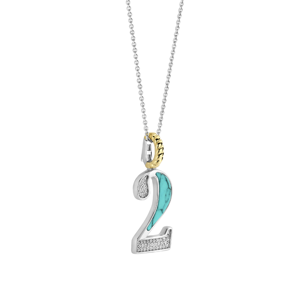 Ti Sento Milano Pendentif Lettres et chiffres 6841TQ_2