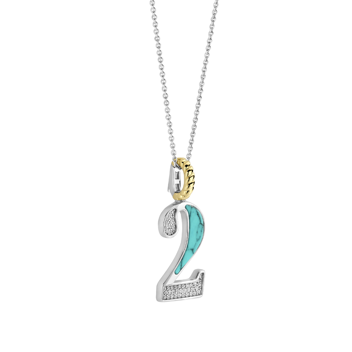 Ti Sento Milano Pendentif Lettres et chiffres 6841TQ_2