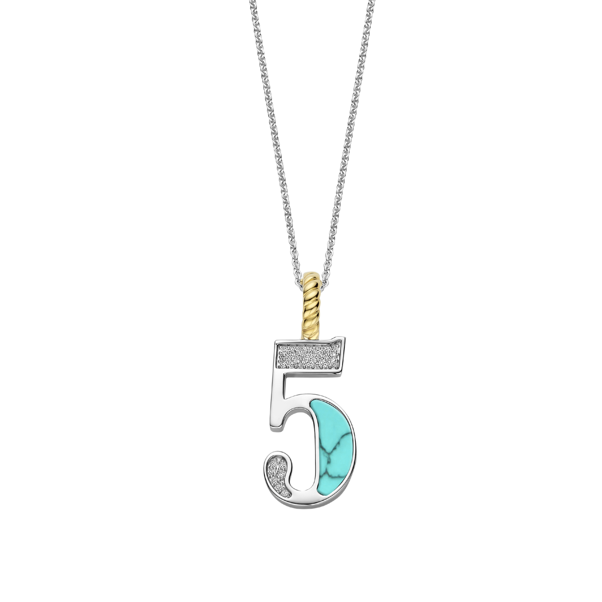 Ti Sento Milano Pendentif Lettres et chiffres 6841TQ_5