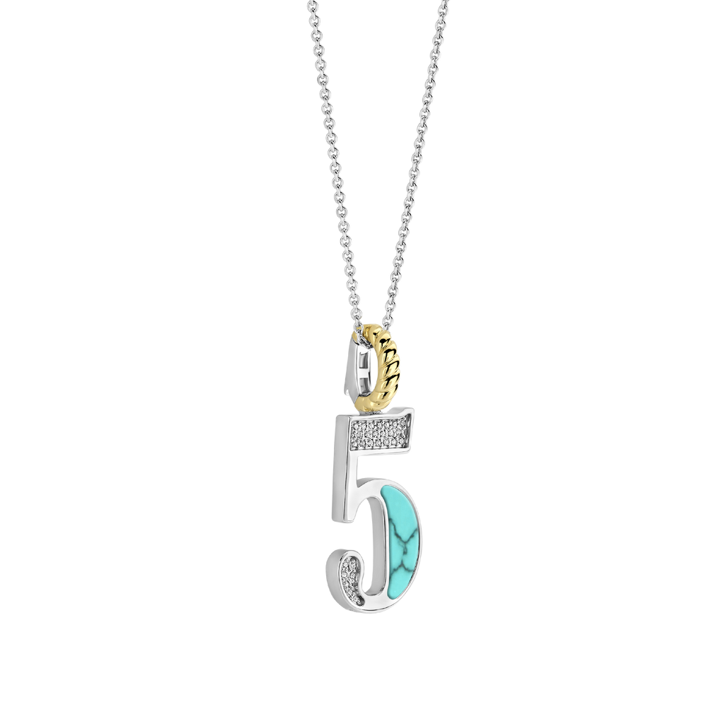 Ti Sento Milano Pendentif Lettres et chiffres 6841TQ_5