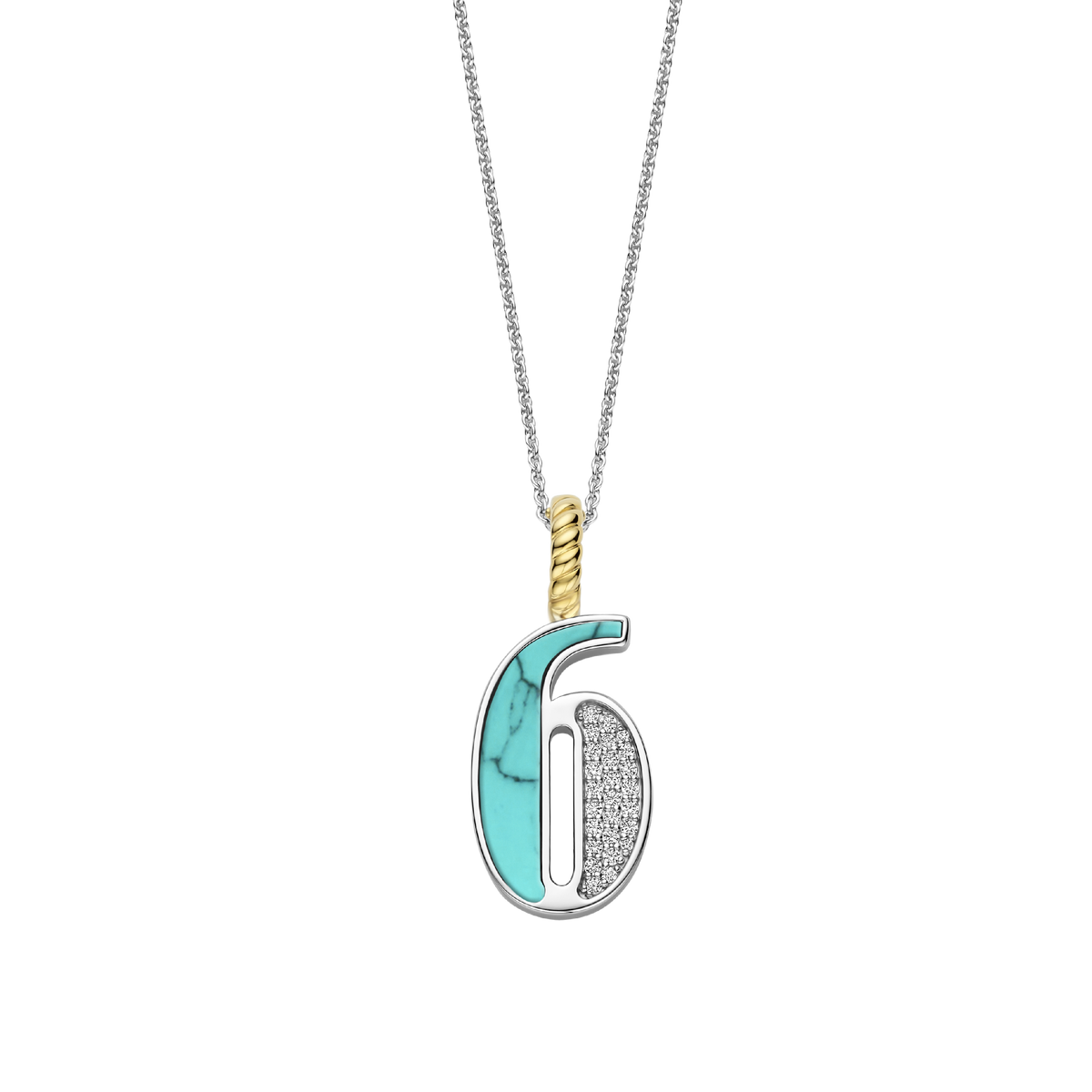Ti Sento Milano Pendentif Lettres et chiffres 6841TQ_6