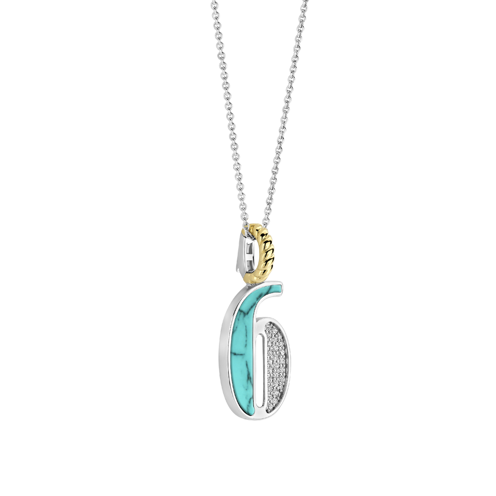 Ti Sento Milano Pendentif Lettres et chiffres 6841TQ_6