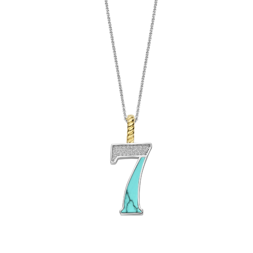 Ti Sento Milano Pendentif Lettres et chiffres 6841TQ_7