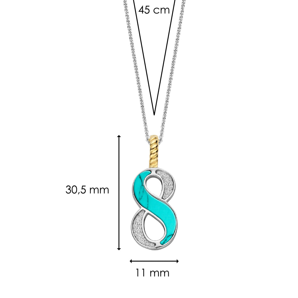 Ti Sento Milano Pendentif Lettres et chiffres 6841TQ_8