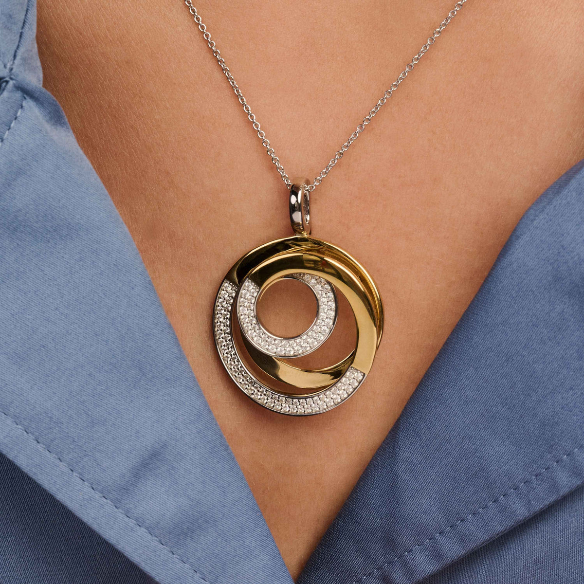 Ti Sento Milano Pendentif Cercles 6851ZY