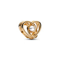 Pandora Moments Charm Cœur Tourbillonnant Ajouré & Perle de Culture d'Eau Douce Traitée 752636C01