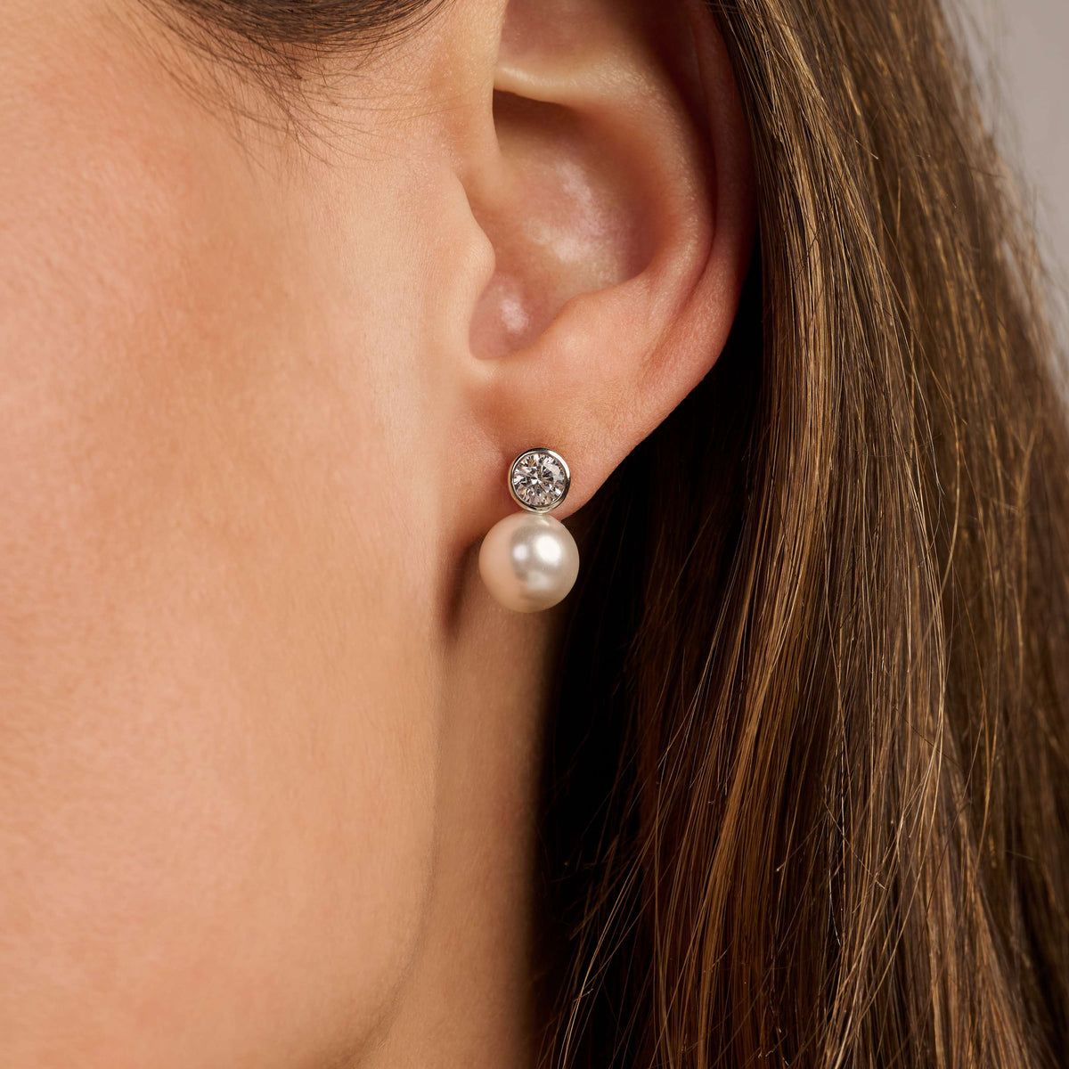 Ti Sento Milano Puces d'oreilles Perles 7590PW