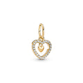 Pandora Moments Charm Pendant Double Cœur Scintillant 759142C01