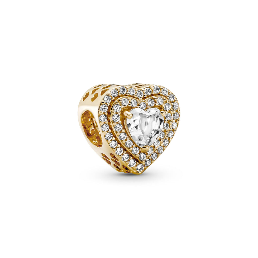 Pandora Moments Charm Cœurs Nivelés Scintillant 759517C01
