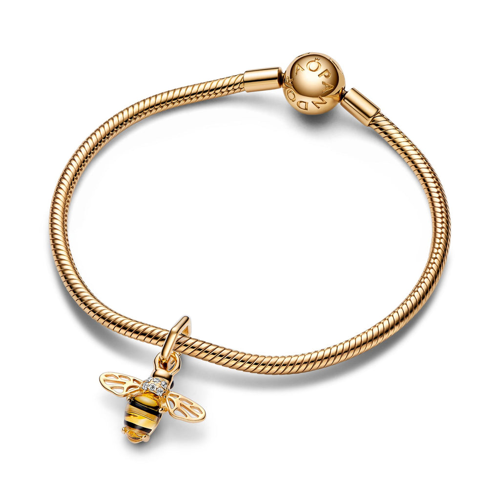 Pandora Moments Charm Pendant Abeille Scintillante 762672C01