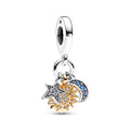 Pandora Moments Charm Pendant Triple Céleste Bicolore 762676C01