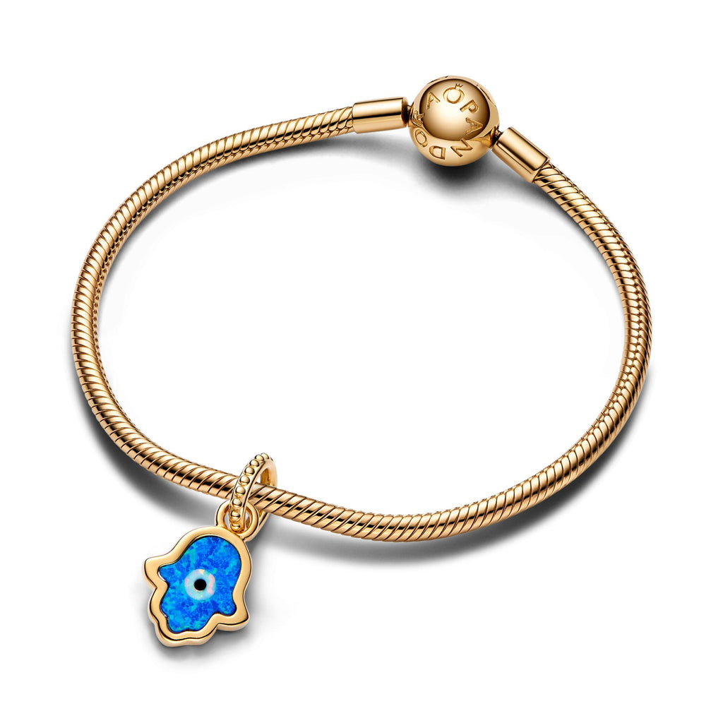 Pandora Moments Charm Pendant Main de Fatma Bleue Opalescente 762699C01