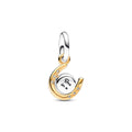 Pandora Moments Charm Pendant Fer à Cheval Disque Rotatif Bicolore 762713C01