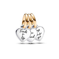 Pandora Moments Charm Pendant Triple Amitié Séparable Bicolore 762722C00