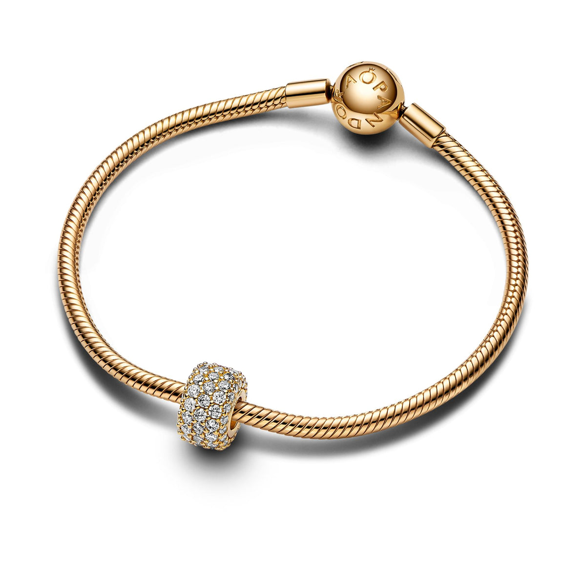 Pandora Moments Charm Triple Rang Pavé Scintillant 762820C01