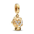 Pandora Moments Charm Pendant Boule à Neige Flocon de Neige Cœur 762825C01