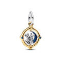 Pandora Disney Charm Pendant Disney Lune Tournoyante Bicolore Mickey & Minnie 762955C01