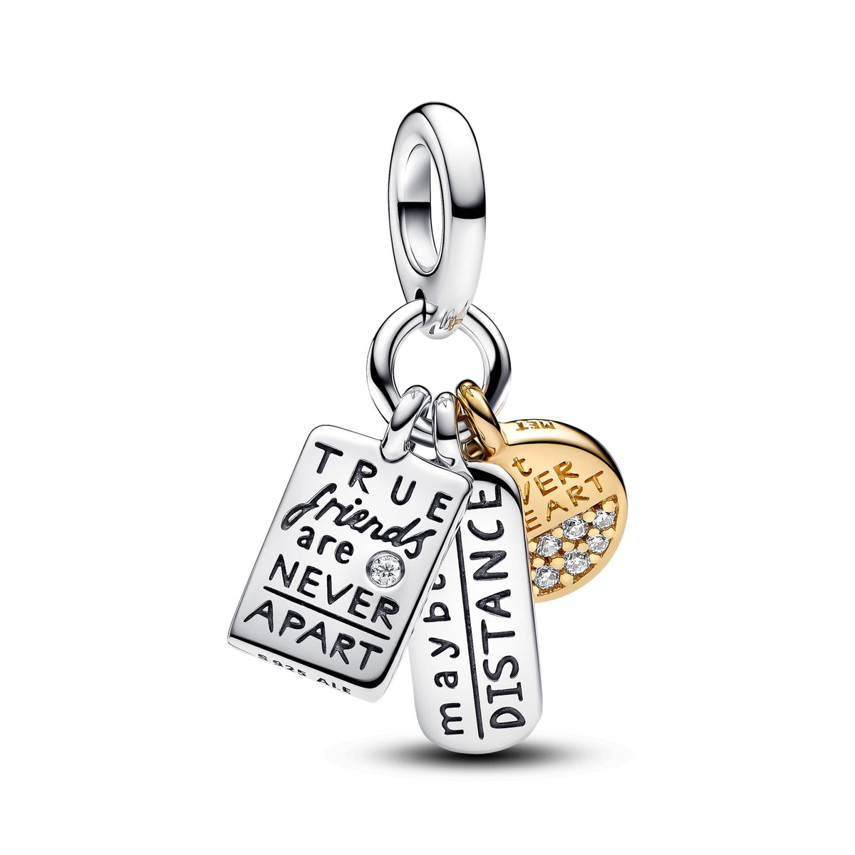 Pandora Moments Charm Pendant Triple Amitié 763436C01