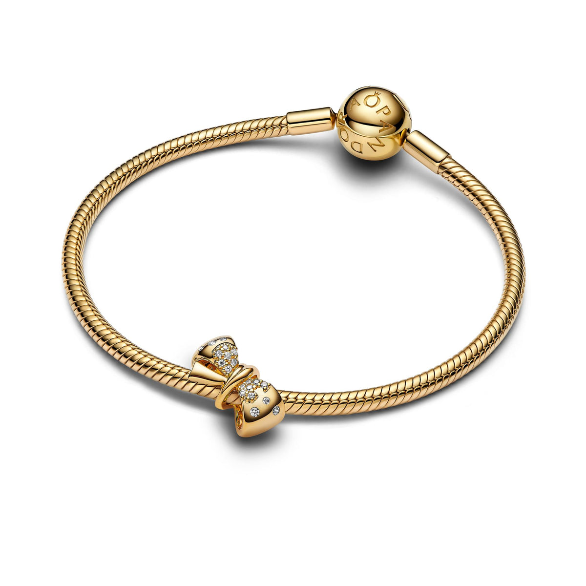 Pandora Moments Charm Nœud Scintillant 763442C01