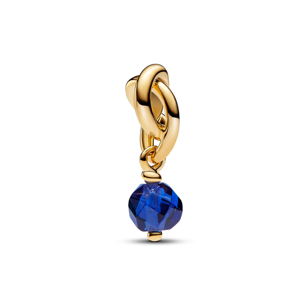 Pandora Moments Charm Pendant Cercle de l'Éternité Bleu Facetté 763462C09
