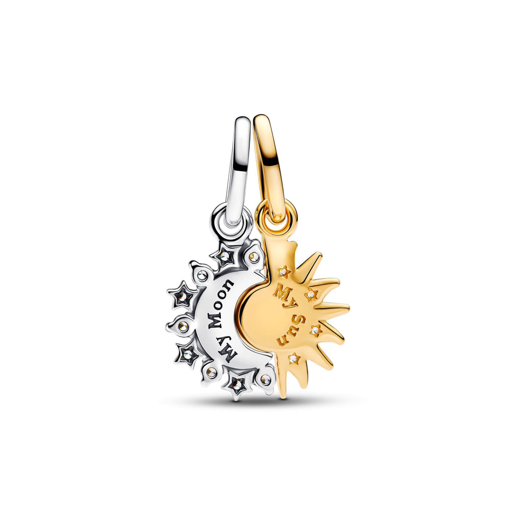 Pandora Moments Charm Pendant Soleil & Lune Séparable 763585C01