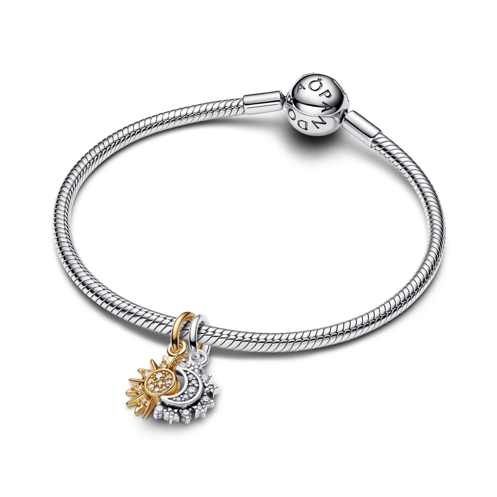 Pandora Moments Charm Pendant Soleil & Lune Séparable 763585C01