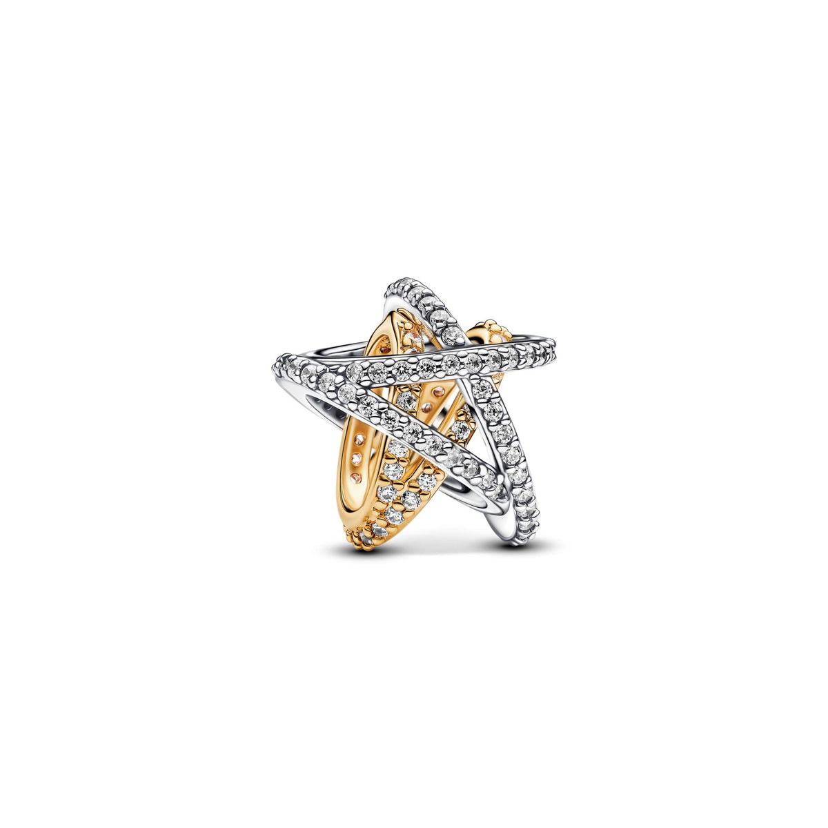 Pandora Moments Charm Étoile Croisée Scintillante 763590C01