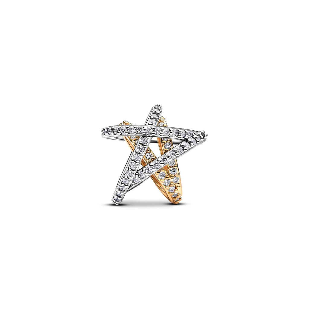 Pandora Moments Charm Étoile Croisée Scintillante 763590C01