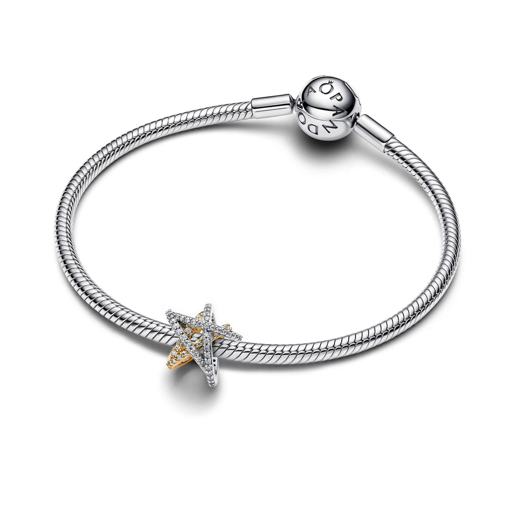 Pandora Moments Charm Étoile Croisée Scintillante 763590C01