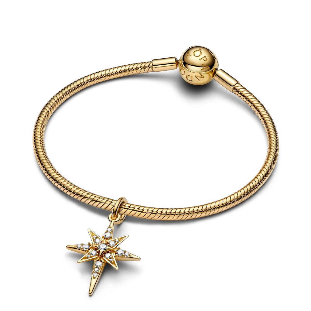 Pandora Moments Charm Pendant Étoile Polaire Scintillante 763608C01