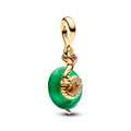 Pandora Moments Charm Pendant en Verre de Murano Vert Serpent 763617C01
