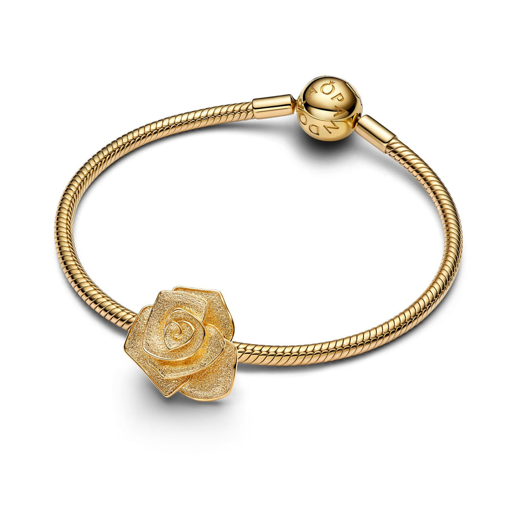 Pandora Moments Charm Surdimensionné Rose Éclose 763675C00
