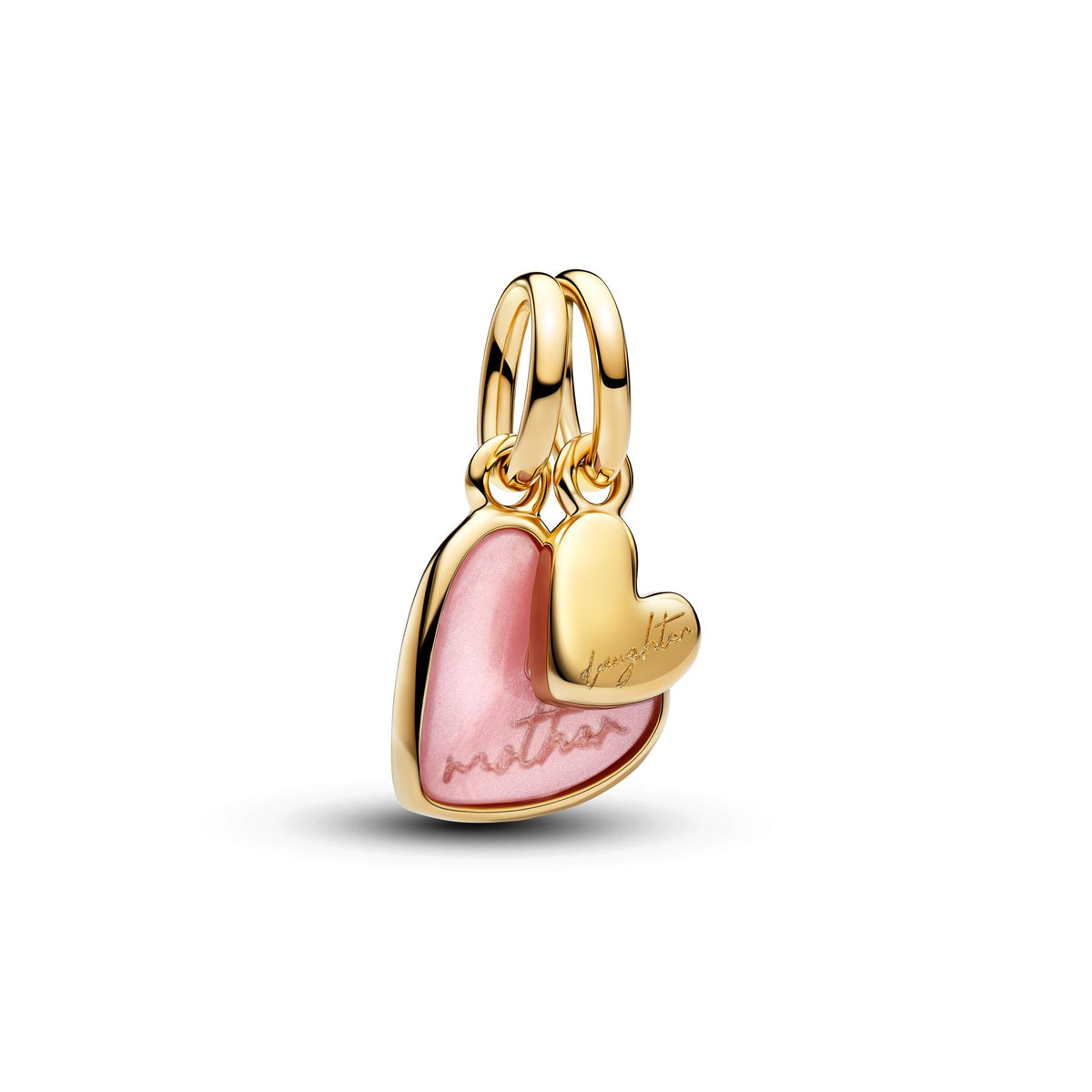 Pandora Moments Charm Pendant Séparable Mère & Fille Rose 763766C01